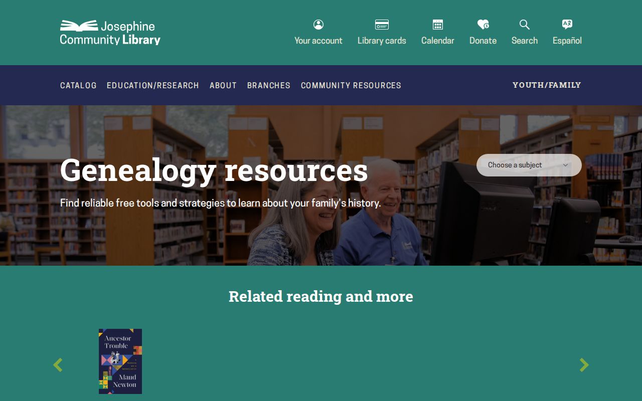 Grants Pass city directory genealogy resources at Josephine Community Library